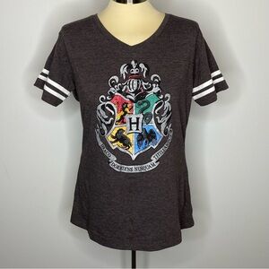 Wizarding World of Harry Potter Hogwarts Shield Ringer Tee